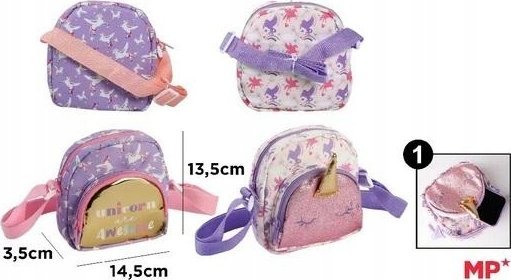 Piórnik Bee-bee Mini plecak Unicorn 135x145x35mm