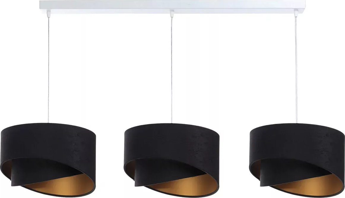 Lampa wisząca Lumes Biało-czarna nowoczesna lampa wisząca nad stół - S500-Breta