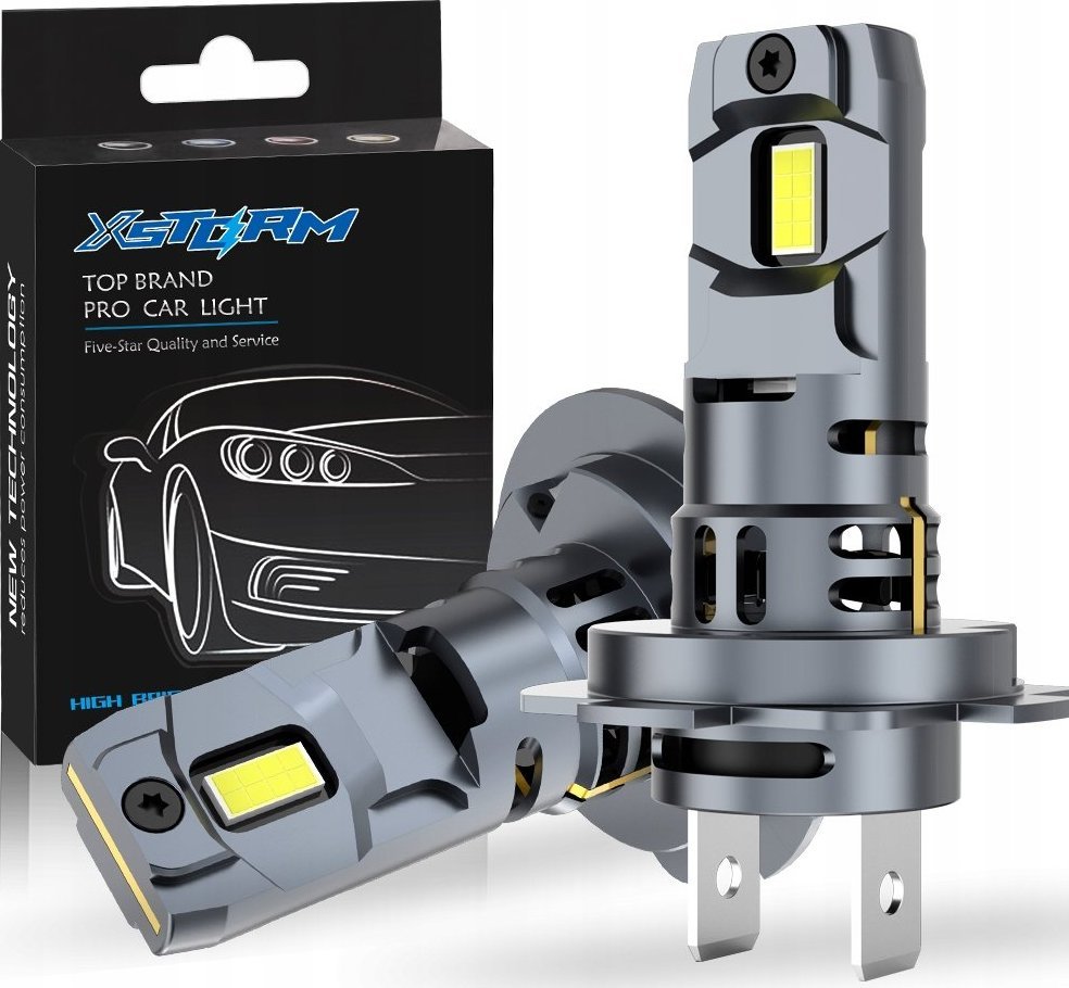 SKLEPLEDY ŻARÓWKI LED H7 XSTORM 1 DO 1 WIĘCEJ ŚWIATŁA CANBUS