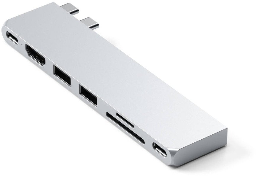 Satechi ST-HUCPHSS Notebook-Dockingstation & Portreplikator Andocken USB 3.2 Gen 2 (3.1 Gen 2) Type-C Silber (ST-HUCPHSS) 0810086360635