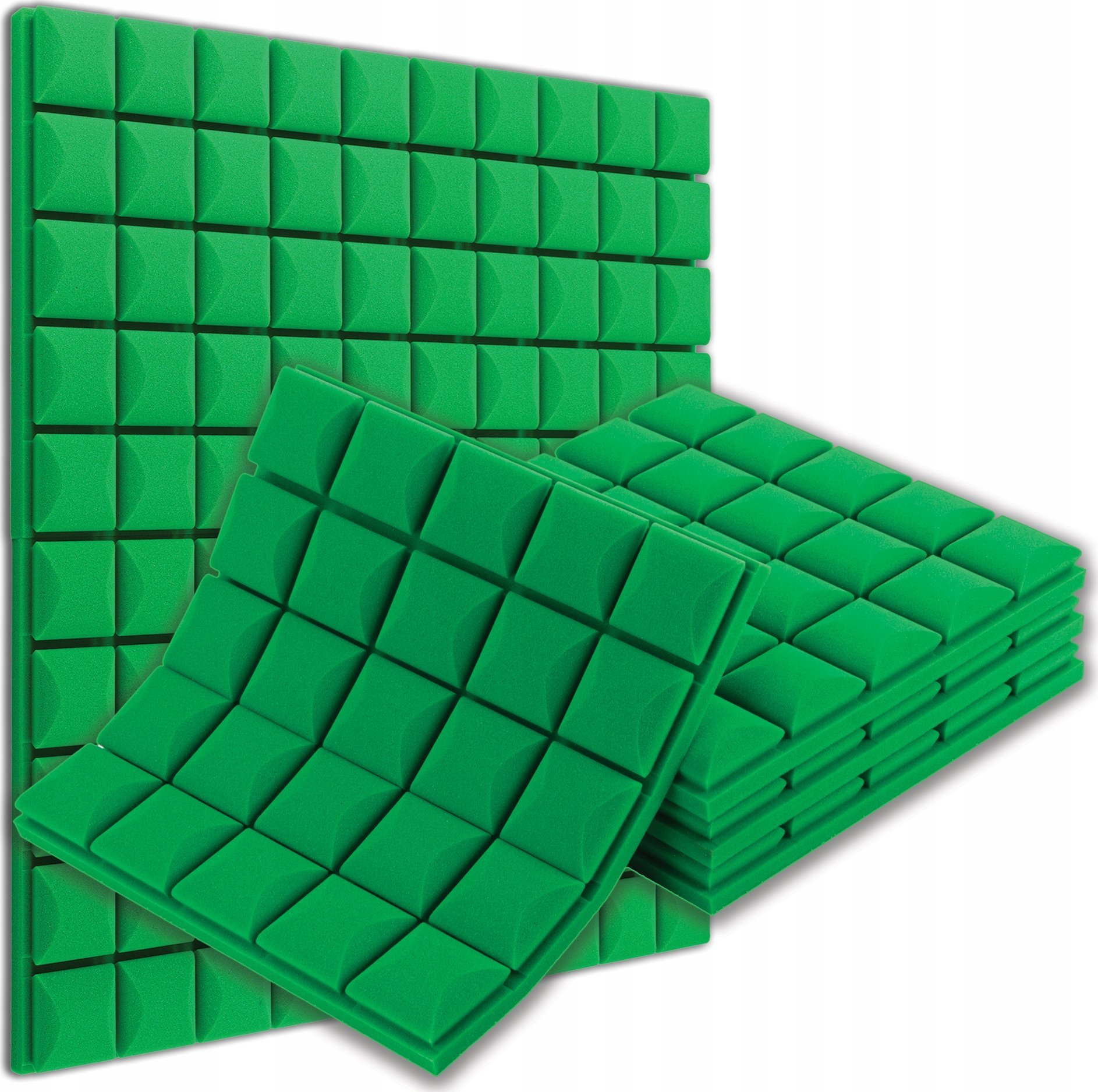 Panel akustyczny kwadrat mata wygłuszająca kostka wypukła miękka na ścianę