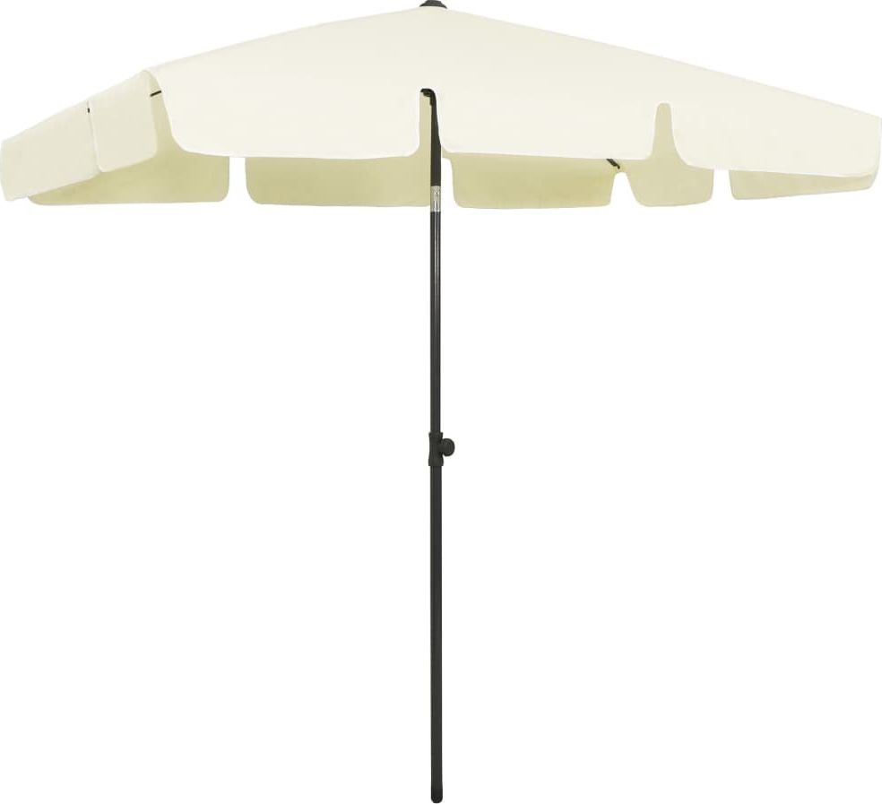 vidaXL Parasol plażowy, piaskowy żółty, 200x125 cm