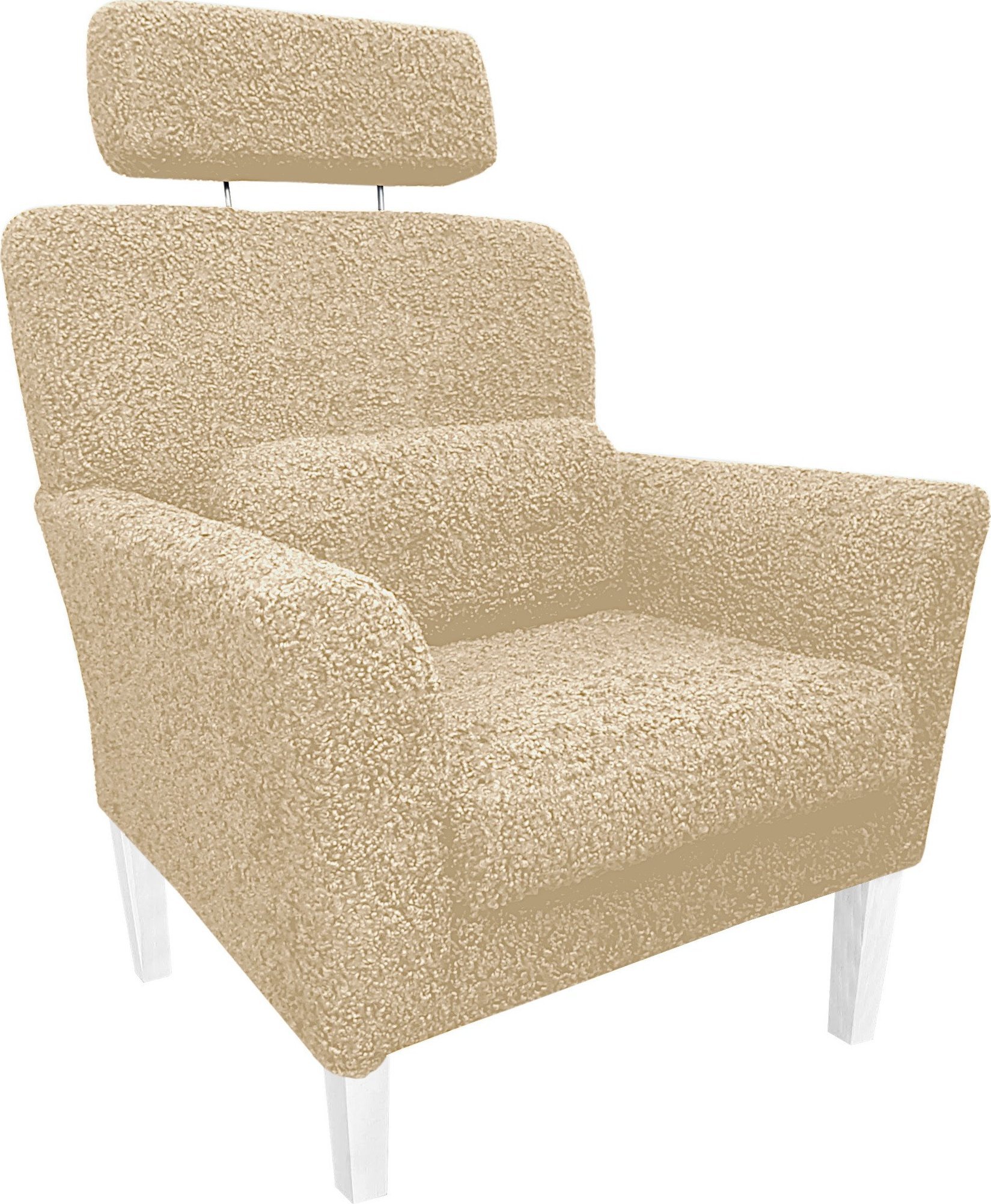 Atos Fotel DENVER nogi białe Rolf2