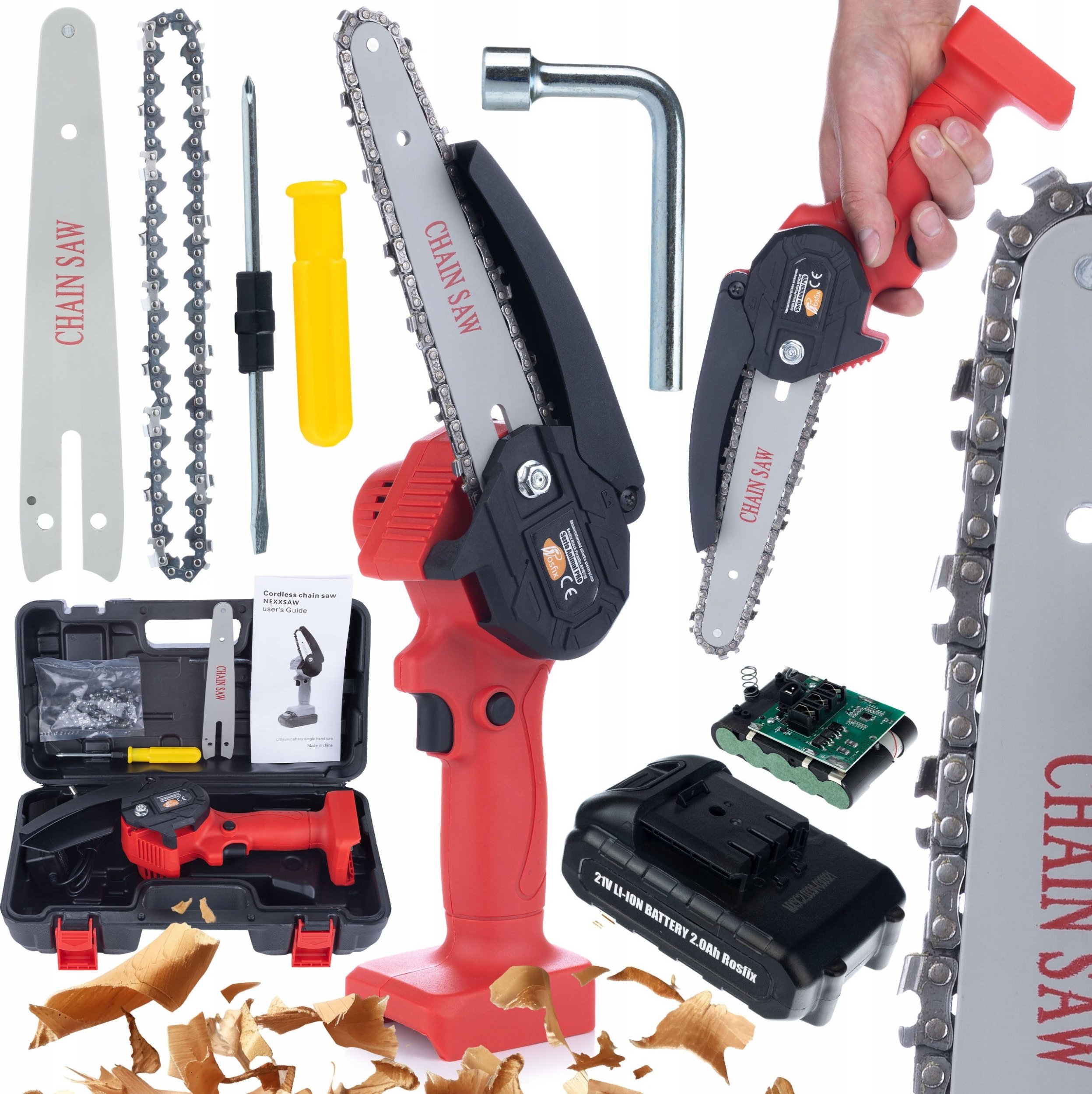 Piła łańcuchowa Rosfix AKUMULATOROWA PIŁA ŁAŃCUCHOWA ROSFIX RP21V AKUMULATOROWA 1200W AKUMULATOR