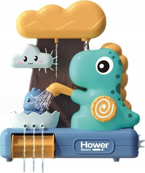 Pan i Pani Gadżet Zabawka Do Kąpieli Prysznic Dinozaur Z Kołowrotkiem