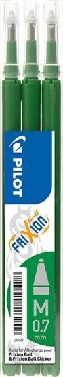 Pilot WKLAD DO WYMAZYWALNEGO PIORA FRIXION ZIELONY OPAKOWANIE 3 SZT - BLS FR7 S3