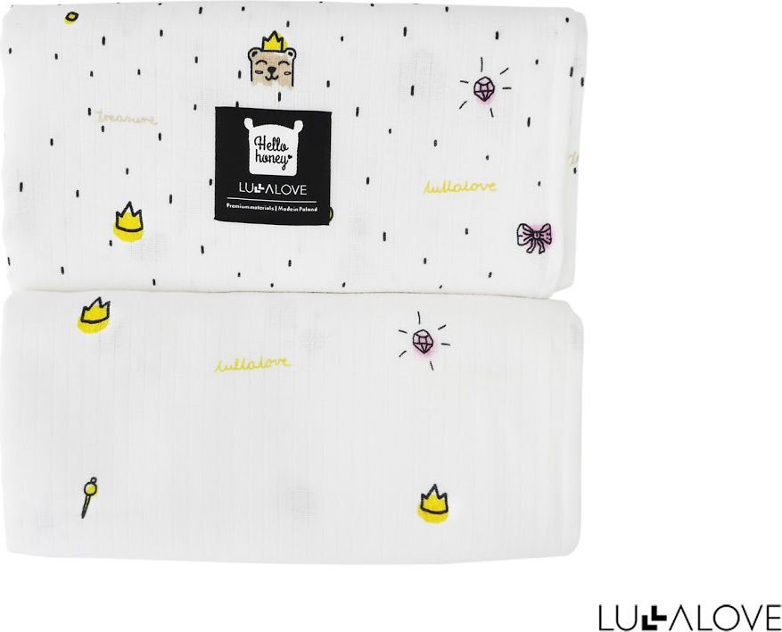 LullaLove Zestaw 2 otulaczy Księżniczka (LLV08848)