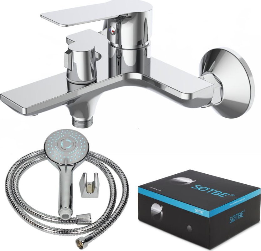 Bateria wannowa Sotbe Nea ścienne chrom (NEA-BWO-60253112)