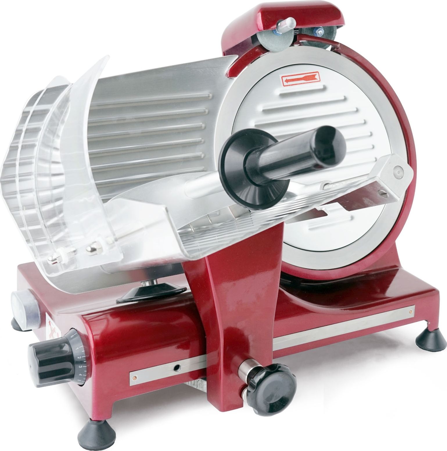 Hendi Krajalnica do wędlin sera elektryczna Profi Line RED EDITION 250 mm 320 W - Hendi 210086 Krajalnica do wędlin sera elektryczna Profi Line RED ED