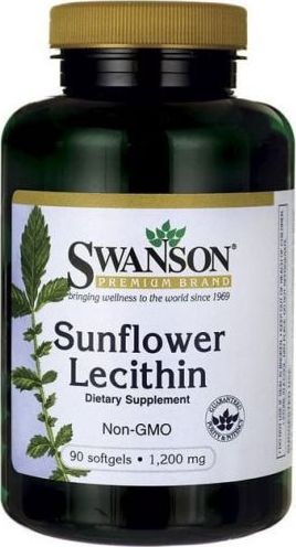 Swanson Swanson - Sunflower Lecithin, 90 kapsułek miękkich