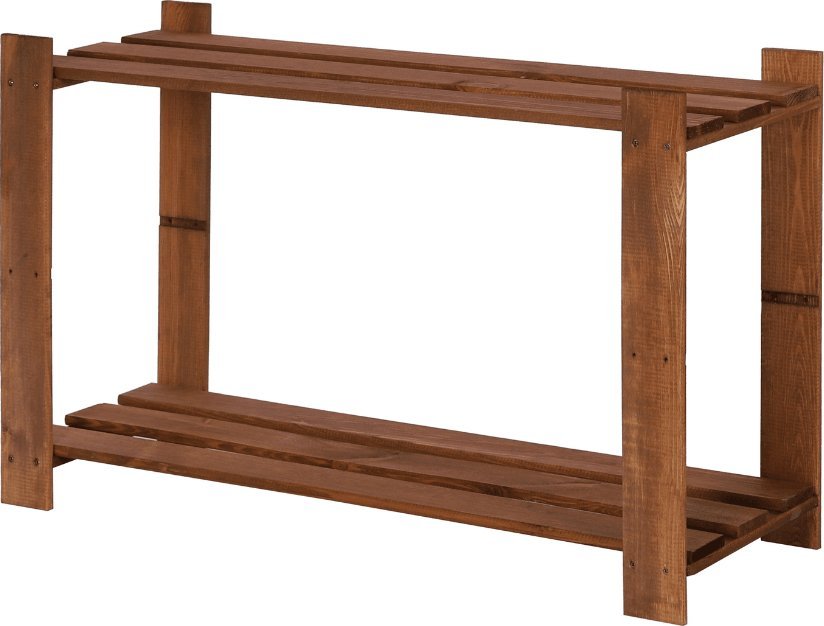 Wamar-Sosenka Regał na książki drewniany B06R 50x90x28 2 półki Brązowy