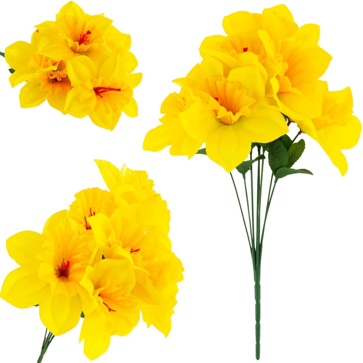 CV22107 ŻONKIL BUKIET 8 szt sztuczne kwiaty żonkile