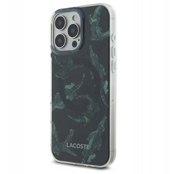 Lacoste LCHMP16XUPAK iPhone 16 Pro Max 6.9" czarny/black hardcase IML Painting MagSafe