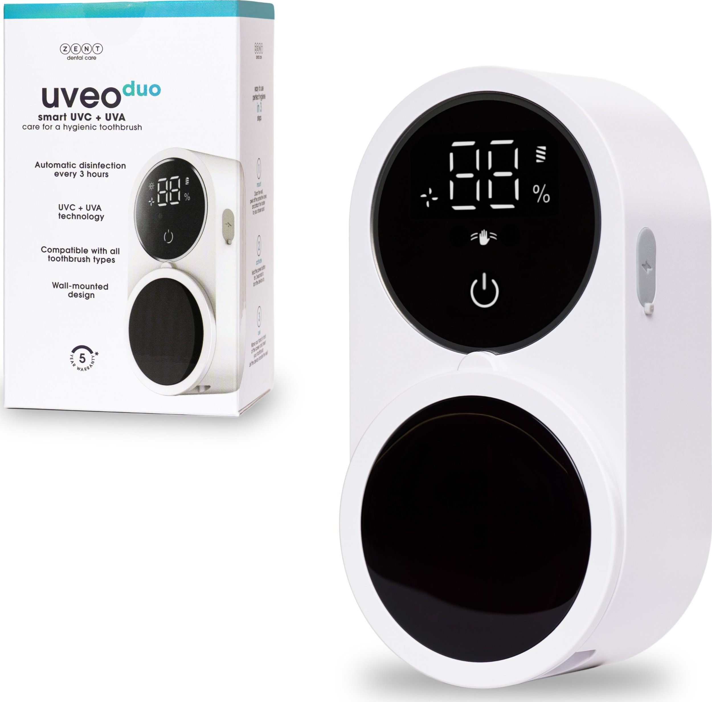 ZENT Sterylizator UV do szczoteczek Uveo Duo