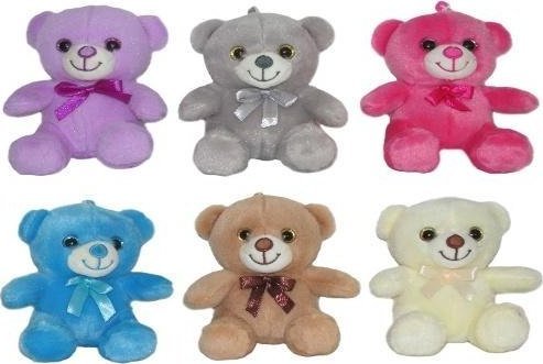 Brelok miś 12cm MIX