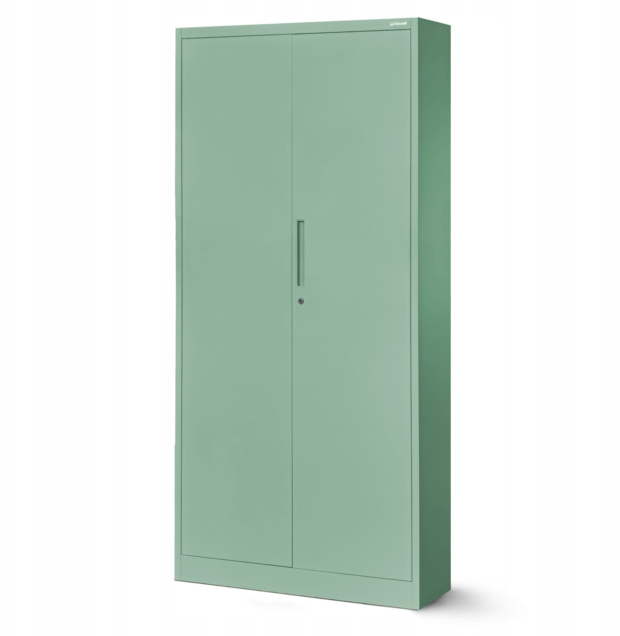 Szafa dwudrzwiowa z półkami JAN H, 900 x 1950 x 400 mm, Fresh Style: pastelowy zielony