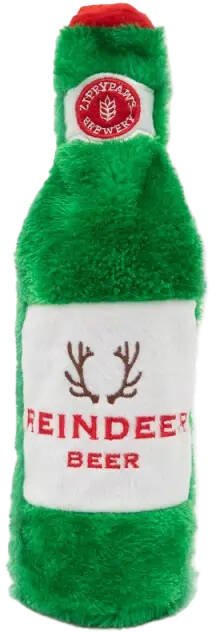 Zippy Paws Zabawka dla psa Pluszowa butelka Reindeer Beer