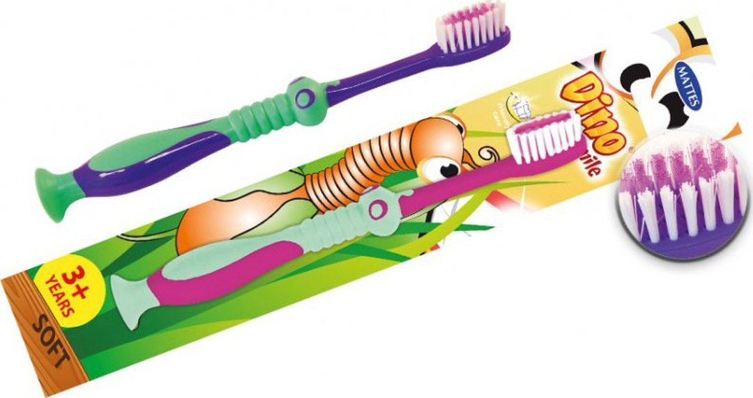 Mattes Dino Smile Szczoteczka do zębów miękka dla dzieci M66 3+