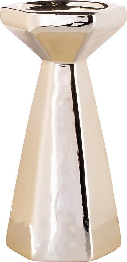 Lumarko Świecznik Stożkowy Złoty 8,5x8,5x17,5 Cm!