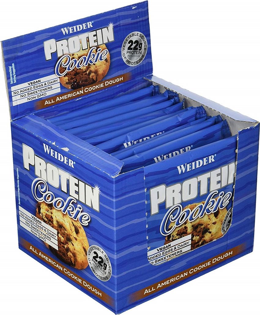 Weider Weider - Ciastko Białkowe, Karmelowa Krówka Czekoladowa, 12 x 90g