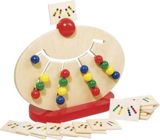 Goki Tablica do sortowania kolorów, 16 wzorów na kartach, owal (58970)