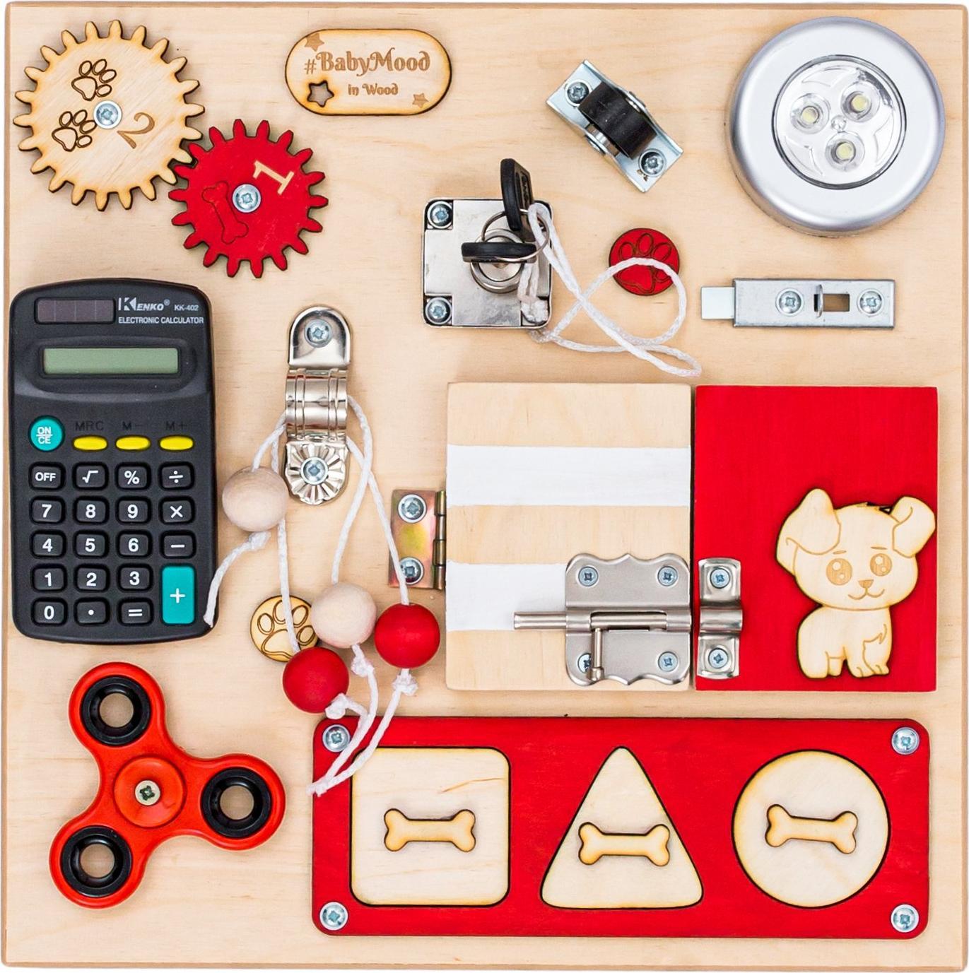 Tablica Sensoryczna Manipulacyjna 30x30 cm Miętowa