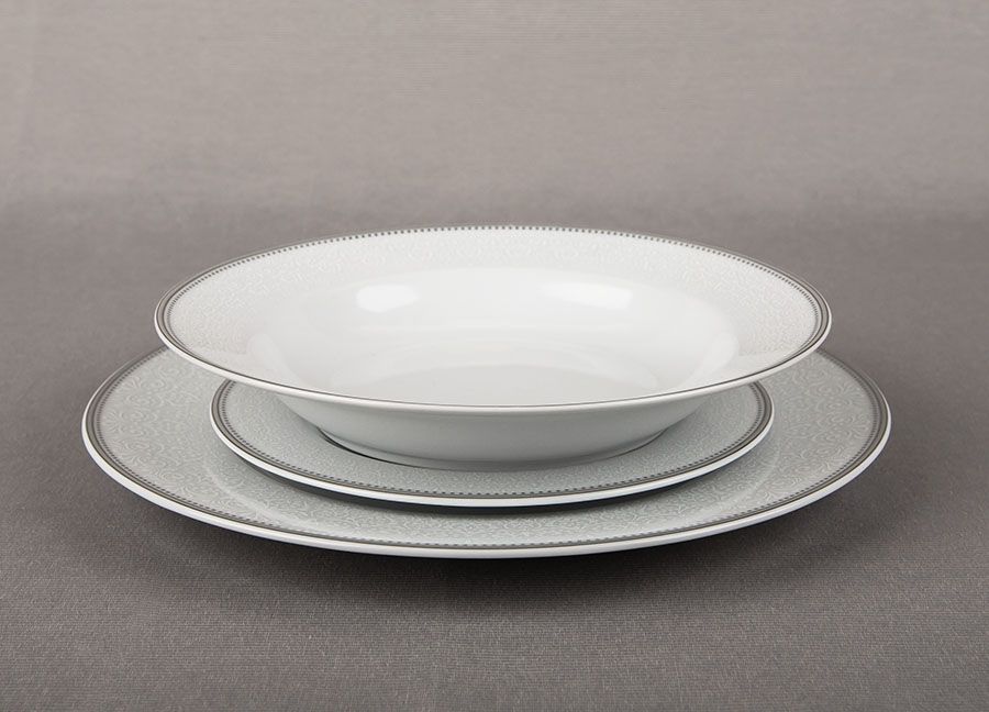 Ćmielów Komplet talerzy 6/18 Elsa