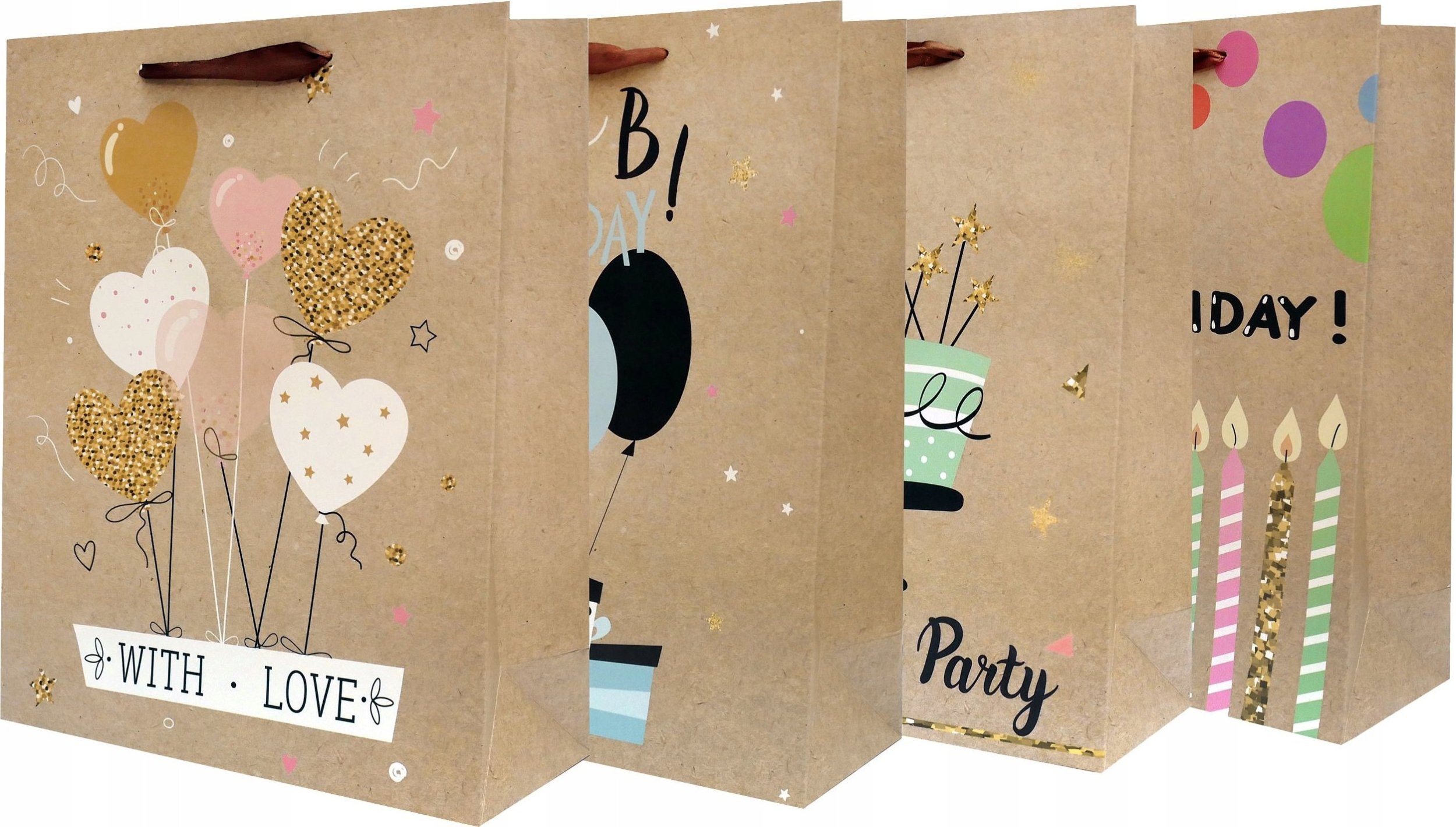 Teka Torebka płaska duża Kraft Fluo