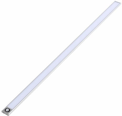 Lampa oświetleniowa na magnes (listwa) LED z czujnikiem ruchu - srebrna 60 cm