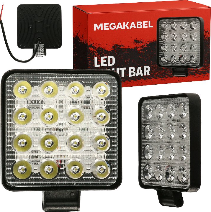 MEGAKABEL Lampa robocza 48W 4800lm zimna barwa 12-24V OFFROAD CX-34
