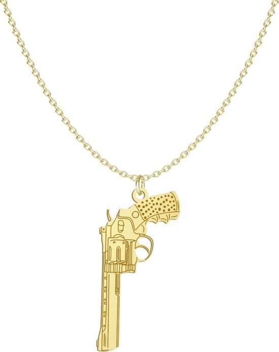 Radziszewska Jewellery Pozłacany Naszyjnik REWOLWER DEDYKACJA GRATIS