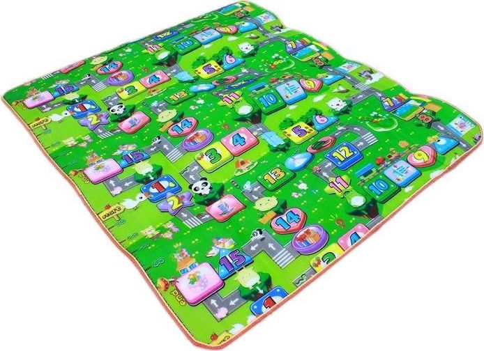 KidsToys ZA305 MATA EDUKACYJNA DWUSTRONNA 190x170 GRUBA 1cm uniwersalny