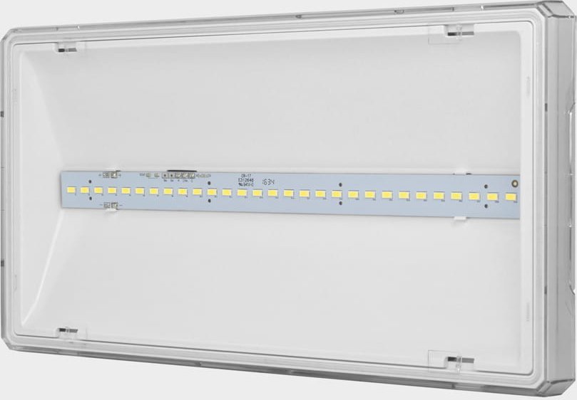 AWEX Oprawa awaryjna EXIT L IP65 LED 6W 850lm 1h jednozadaniowa AT biała ETL/6W/BSE/AT/WH
