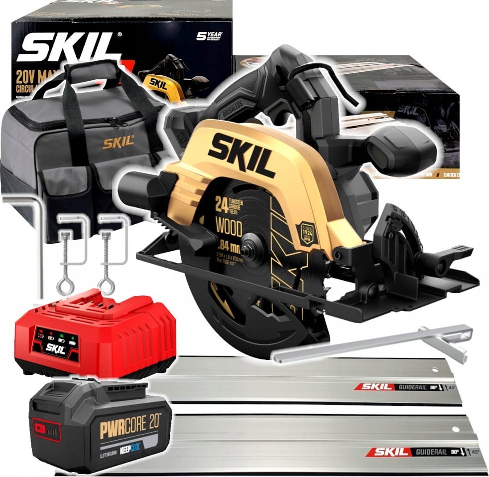 Pilarka tarczowa Sourcing SAW CIRCULAR 3575DB 20V 1X4AH +GUIDERAIL