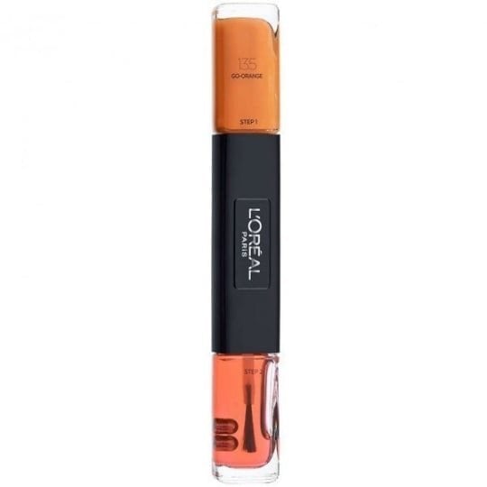 L’Oreal Paris L'Oreal Paris, Infallible, Gel-Effect, Nail Polish 2-In-1, 135, Go-Orange, 2 x, 5 ml For Women
