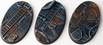Gamers Grass Gamers Grass: Bases Oval - Spaceship Corridor 75 mm (3 szt.)