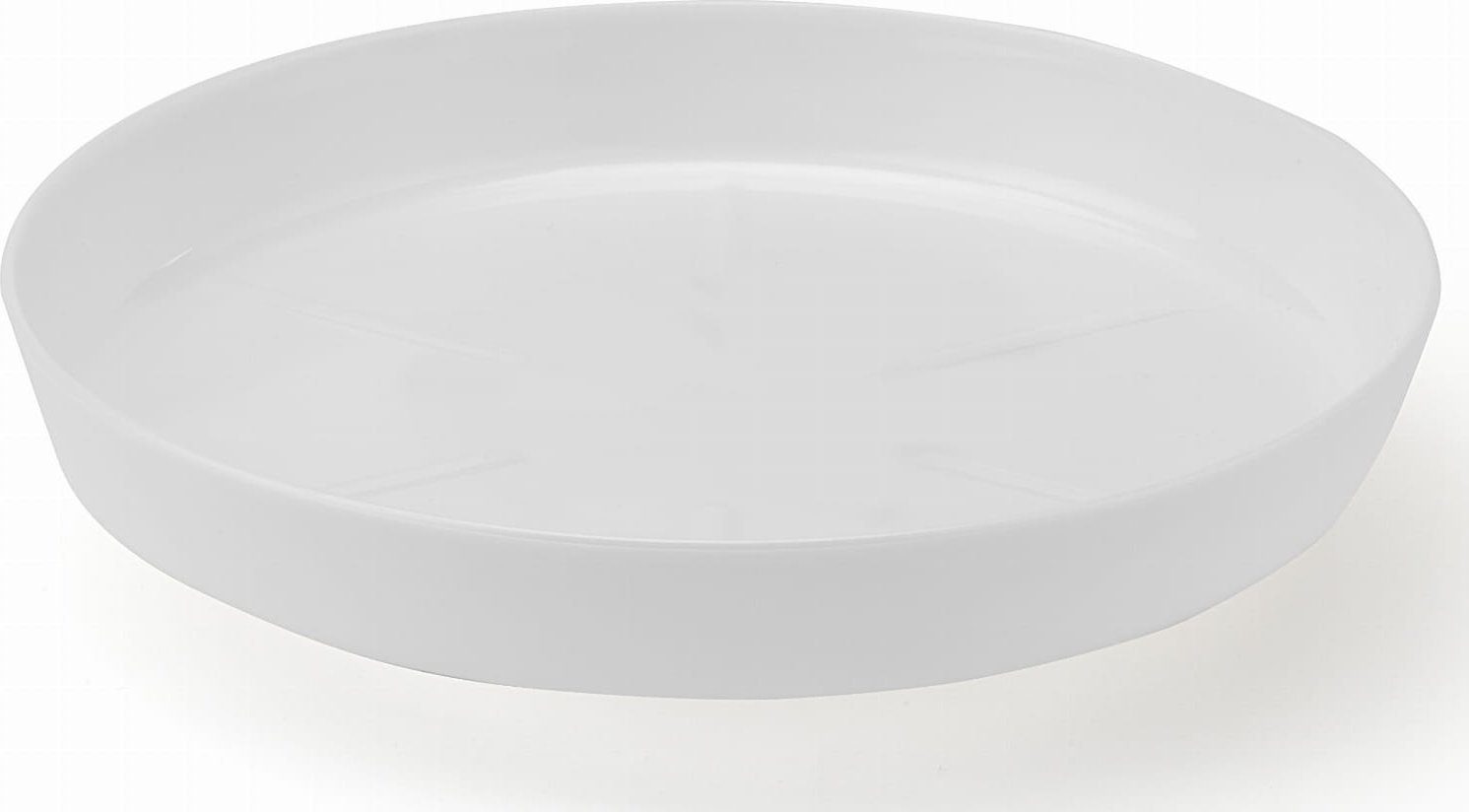 Lamela Podstawka okrągła 11,2cm pod doniczkę Magnolia 120, Kolor Biały
