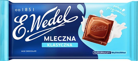 Wedel E. Czekolada klasyczna mleczna 90 g