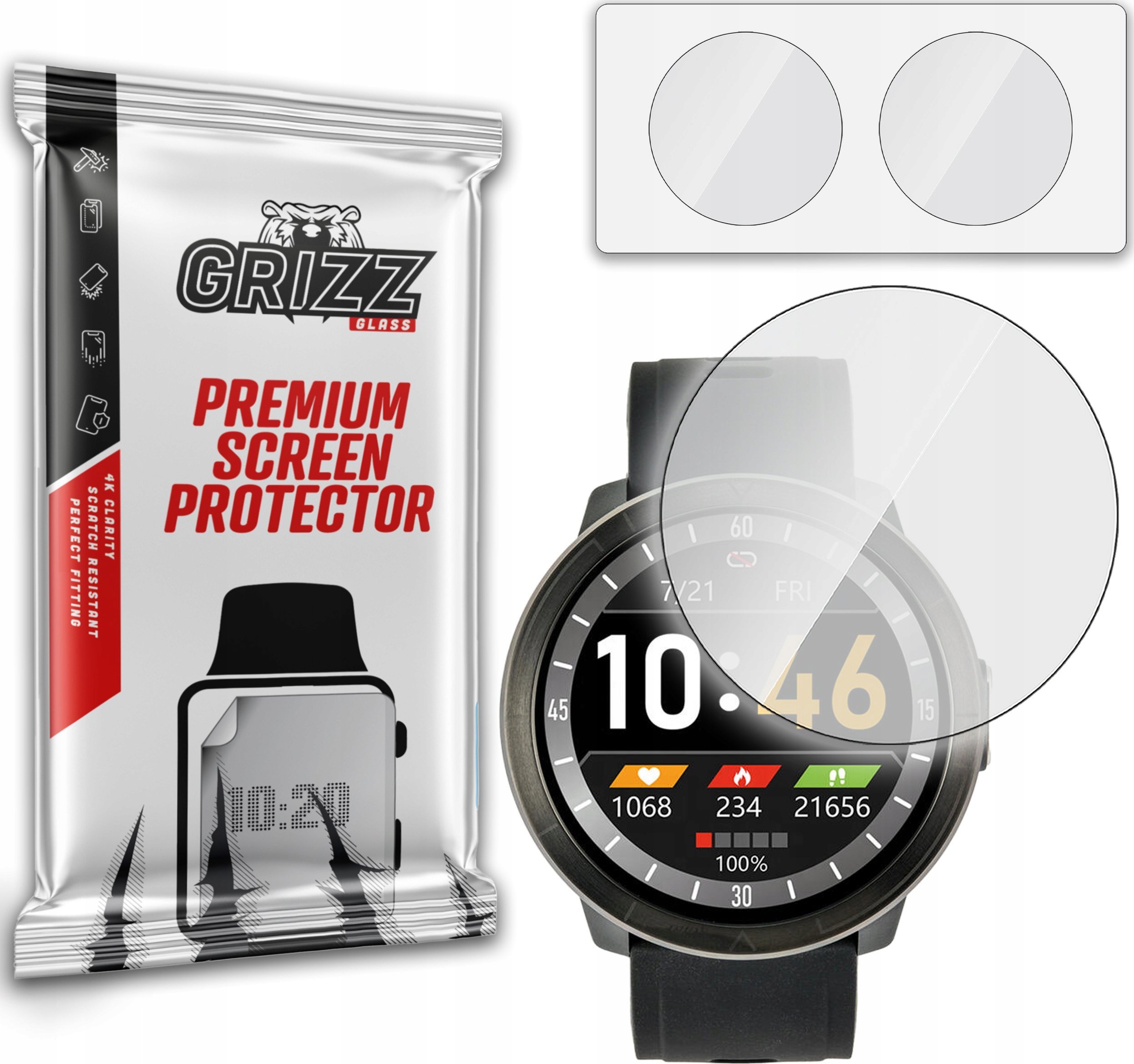 GrizzGlass Szkło hybrydowe GrizzGlass HybridGlass do Watchmark WM18