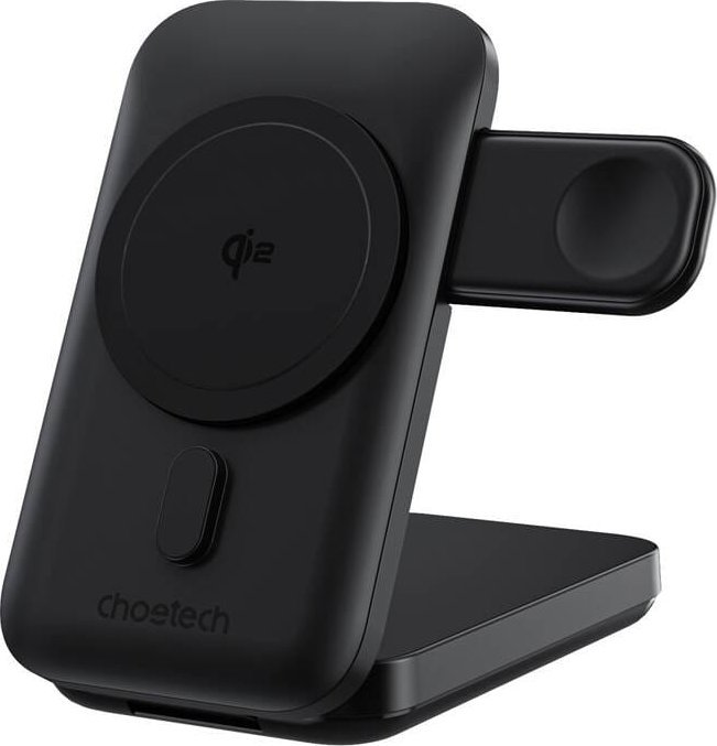 Ładowarka magnetyczna 3w1 Choetech B750 10000mAh Qi2 (czarna)