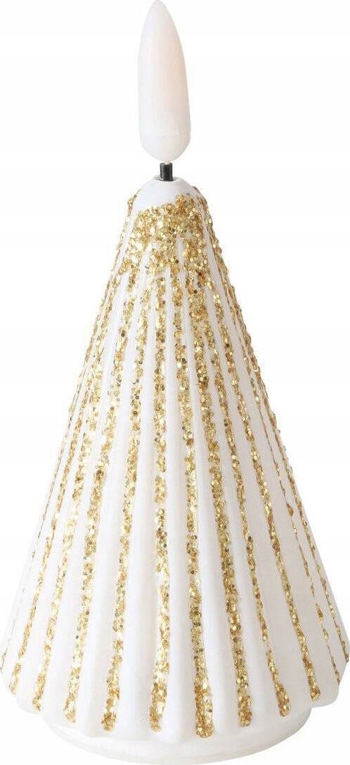 Boltze Świeca w kształcie choinki ze sztucznym płomieniem TORIS, 12 cm