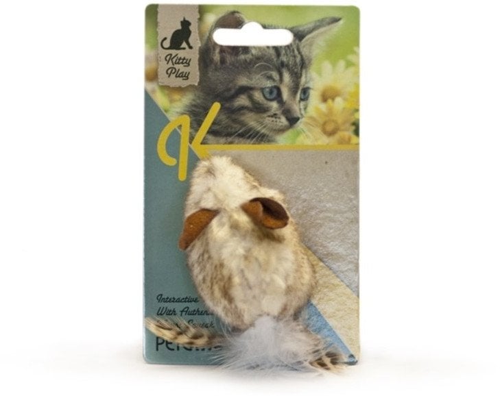 Kitty play mouse squeaking tail