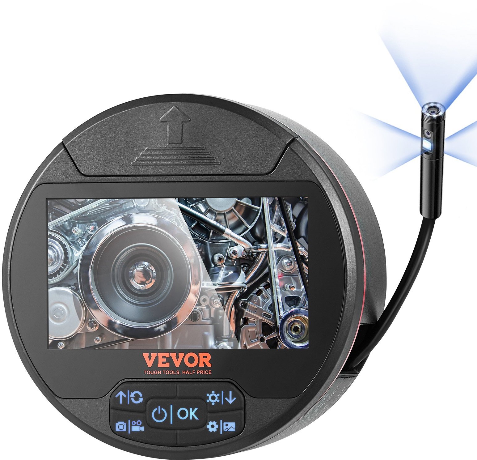 Kamera endoskopowa inspekcyjna Potrójny obiektyw 5m 4,3 cala