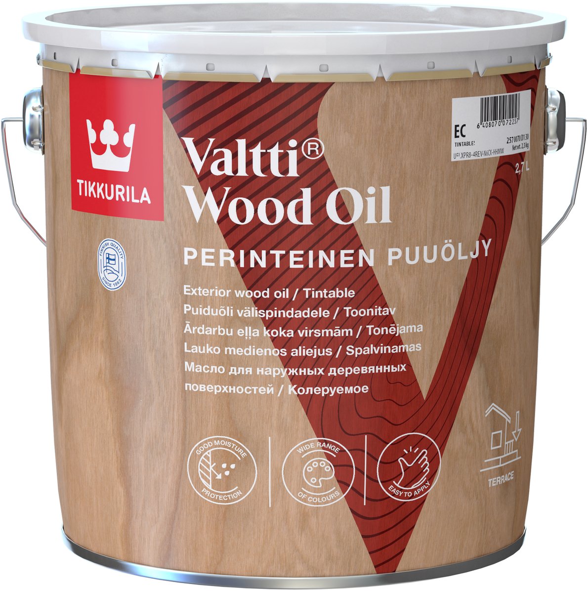 Tikkurila WOOD OIL VALTTI PUUOLJY EC 2.7L