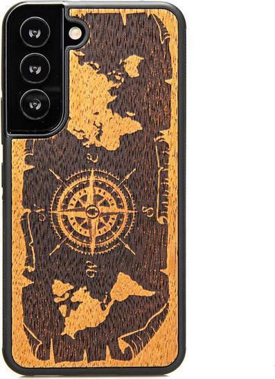 BeWood Bewood Róża Wiatrów Merbau - Etui do Samsung Galaxy S22