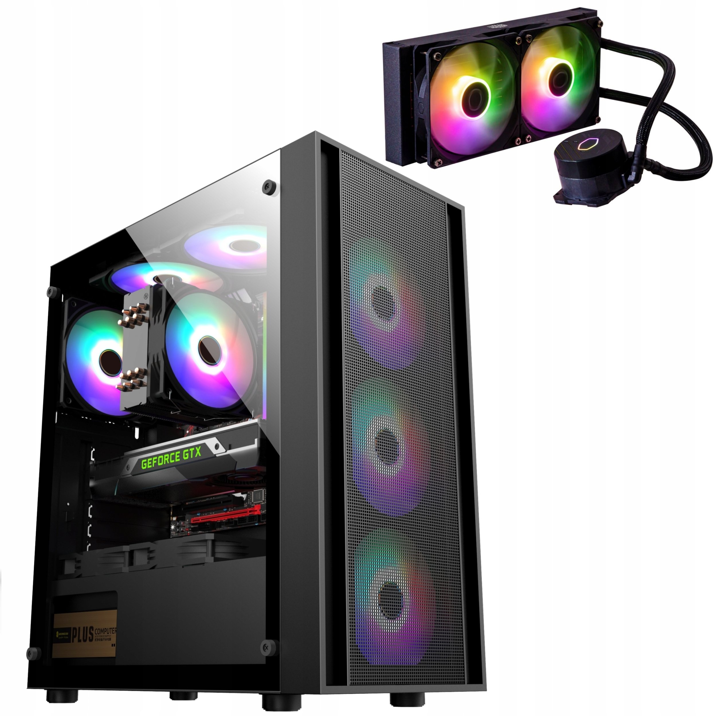 Komputer do gier Ryzen 7 8700 /RTX 5060 /32GB DDR5 /ARGB WODA AIO 240/ WIFI