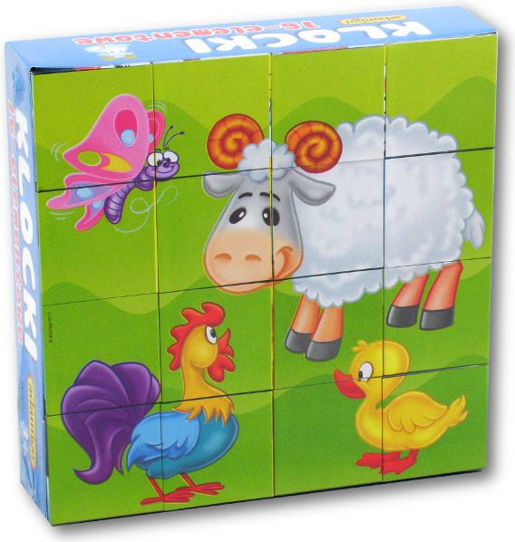 Adamigo Klocki obrazkowe 16 El. (4980)