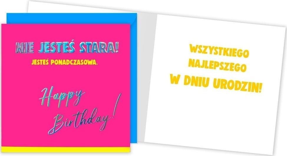 KUKARTKA Karnet QR-003 Urodziny (nie jesteś stara,...