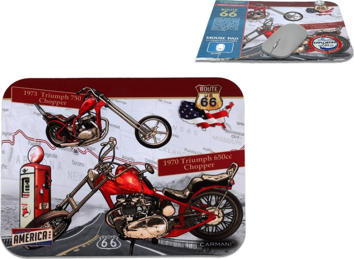 Carmani Podkładka pod mysz komputerową - Classic & Exclusive, 1970 Triumph 650 Chopper (CARMANI)