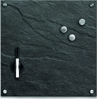 Zeller Szklana tablica do notatek 40x40cm, antracyt